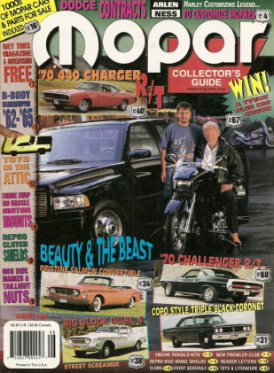 MOPAR COLLECTORS GUIDE 1997 AUG - ARLEN NESS, 440 CHARGER
